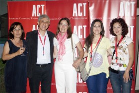 Dr. Eleni Godi, and Dr. Panos Vlachos, ACT Provost with ACT Graduate 